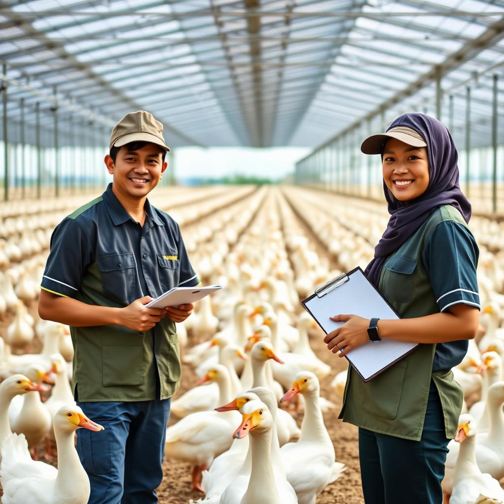 Tim operasional peternakan DUCKDURO